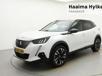 Peugeot e-2008 EV GT Pack 50 kWh 3 fase automaat | 100% elektrisch | Keyless entry en start | Climate control | Navigatie | Bluetooth | Lichtmetalen velgen | Lane assist | 3D cockpit