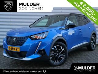 Peugeot e-2008 SUV GT EV 3-FASEN 50kWh 136pk 12% BIJTELLING! NU MET GRATIS THUISLADER SCHUIF/KANTELDAK | NAVI | CAMERA | DODEHOEKBEW. | DAB+ | CRUISE CONTROL | FULL-LED