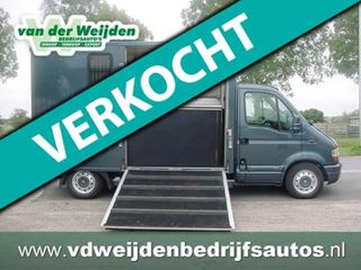 Renault MASTER 2.8D JWR Horsetrucks Veewagen 114 pk!!