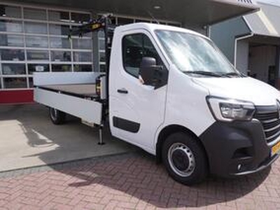 Renault MASTER T35 2.3 dCi 145PK L3 Pick-up HIAB Kraan T-CLX18 Nr. V024 | Airco | Cruise | Navi | Trekhaak | Mechanisch gev. stoel