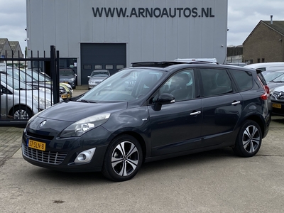 RENAULT SCÉNIC Grand Scénic 1.4 TCe 131 PK Bose, 6-BAK, VOL OPTIES, AIRCO(CLIMA), CRUISE CONTROL, PARKEERSENSOREN V+A, ACHTERUITRIJCAMERA, NAVIGATIE, ELEK-PANORAMADAK, 4X ELEK-RAMEN, LEDER-/STOF INTERIEUR, ISOFIX, RADIO-CD-MP3, CENT-VERGRENDELING, LM-VELGEN, TREKHAAK