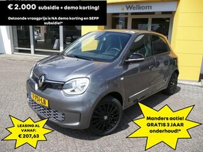 Renault TWINGO Z.E. R80 E-Tech Urban Night ? 17.945 NA SUBSIDIE! / NOV-22/ LANE WARNING/ STOELVERWARMING/ DRAADLOZE GSM LADER/ PARK ASSIST/ ETC.. 10-2022! RIJKLAAR