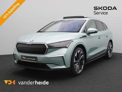 Skoda Enyaq iV 80 204PK Warmtepomp, panoramadak, achteruitrijcamera, winterpakket Plus, alarm, 21'' lichtmetaal