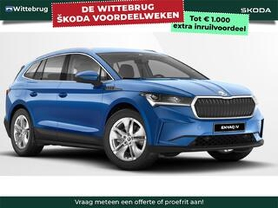 Skoda Enyaq iV 80 / Verwarmde Voorruit / Verwarmde voorstoelen / Comfort Pakket Achteruitrijcamer/AppleCarplay/Keyless