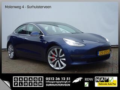 Tesla Model 3 463pk Long Range Performance Autopilot Leer Pano vol opties