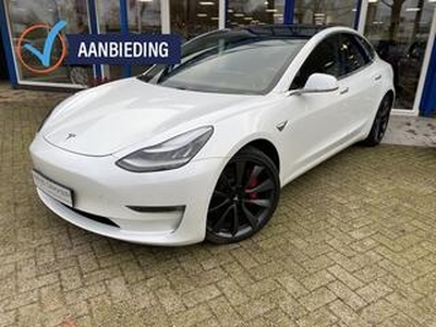 Tesla Model 3 Performance I 4% bijtelling I Panoramadak/leer/lm velgen