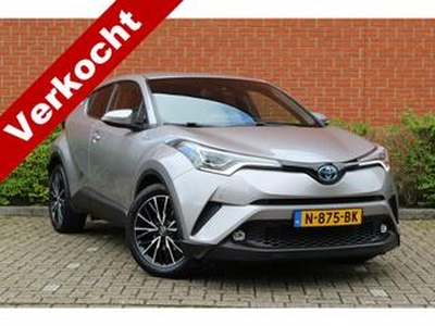 Toyota C-HR 1.8 Hybrid 122pk Bi-Tone | Luxe! | LED verlichting | Navigatie | Cruise control | Climate control | Leder | Lichtmetalen velgen | Parkeersensoren | Stoelverwarming | Trekhaak |