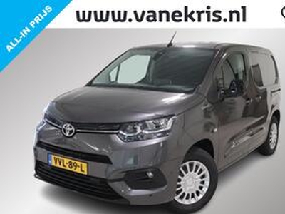 Toyota PROACE CITY Electric Prof 50 kWh, 2e berijdersstoel en schuifdeur, Laadvloer, Camera, Lat om Lat, BSM, Sensoren, Apple Carplay/Android Auto, 3-Fase, Climate & Cruise control!