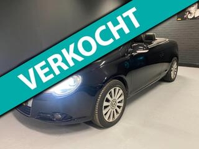 Volkswagen EOS 1.6-16v FSI Cabrio Pano-dak Leder 6Bak DVD Navi Rijdt Goed.