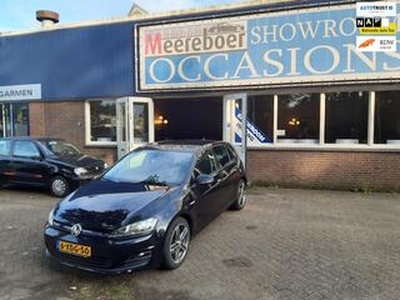 Volkswagen GOLF 7 1.6 TDI Highline Zwart Leer Navi