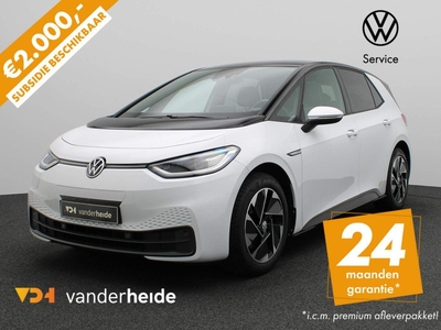 Volkswagen ID.3 Business 58 kWh 204PK Warmtepomp, panoramadak, achteruitrijcamera, LED-Matrix, stuur/stoelverwarming, keyless, alarm, 18'' lichtmetaal