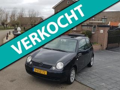 Volkswagen LUPO 1.4 2003 Zwart Leuk&Zuinig/Cabriotop/KM NAP!