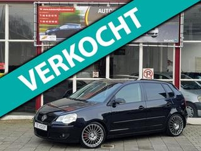 Volkswagen POLO 1.4 55KW 2005 Zwart 5D LED/Sport/VERKOCHT!