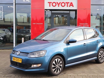 Volkswagen Polo 95PK 5-DEURS AUTOMAAT AD-CRUISE CAMERA NAVI CLIMA STOELVER. PRIVACY-GLASS BLUETOOTH