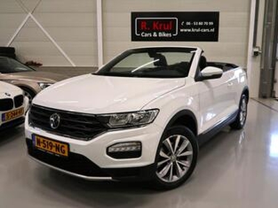 Volkswagen T-Roc Cabrio 1.0 TSI Style Airco-ecc Navigatie via APP connect Elektrische kap Stoelverwarming 17 inch Sportvelgen 1e Eigenares Parkeersensoren LED