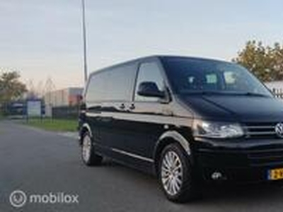 Volkswagen TRANSPORTER t5.1 gp 2.0 TDI DSG7 L2H1 DC dubbele schuifdeur bilstein b14 leder schuif kanteldak Highline