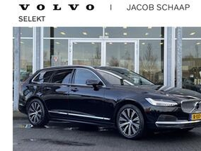 Volvo V90 T6 Plug-In Hybrid AWD Inscription Expression / Google Service / DAB+ / Keyless / Adaptive cruise / Trekhaak semi-elektrisch / Standkachel / PDC voor+achter / Achteruitrij camera / Stoelverwarming / Verwarmt stuurwiel / Achterbank verwar