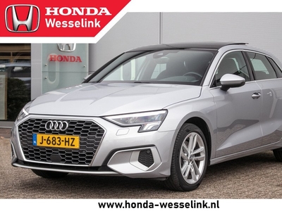 Audi A3 Sportback 35 TFSI Business edition Automaat All-in rijklaarprijs | Schuif-/kanteldak | Leer | 3D Nav | Afn. Trekhaak | Stoelverw.