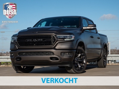 Dodge Ram 1500 Crew Cab Limited Longhorn LPG/BackFlip /Trekhaak/Multi Media / treeplanken electrisch/Luchtvering LPG onderbouw & Saddle interieur