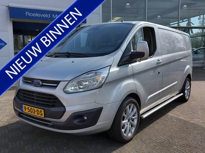 Ford Transit Custom 290 2.0 TDCI 170pk L2H1 50th Anniversary Edition | Navi | Airco | Cruise | Pdc V+A+Camera | Half-Leder+Verwarmd+Elek.Verstel | Rijstrook+Licht+Regensensor | Mistlampen | 18''lm | Trekhaak