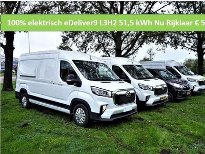 Maxus eDeliver9 gesloten bestelwagen 100% Elektrisch L3H2 51,5 kWh