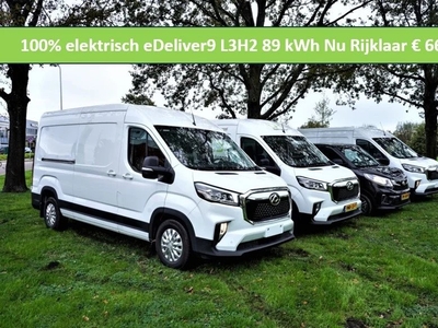 Maxus eDeliver9 gesloten bestelwagen 100% Elektrisch L3H2 89 kWh