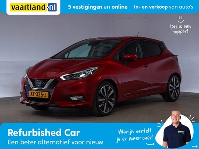 Nissan Micra 0.9 IG-T Tekna [ Camera Navi Lane Assist Stoelverwarm LM Velgen ]