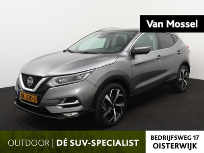 Nissan Qashqai 1.2 Tekna | PANORAMADAK | NAVIGATIE | 360-CAMERA | STOELVERWARMING | CRUISE CONTROL | HALF-LEDER | PARKEERSENSOREN | LICHTMETALEN VELGEN | ELEKTRISCHE BESTUURDERSSTOEL | DODENHOEK ASSISTENT |