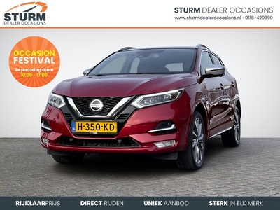 Nissan Qashqai 1.3 DIG-T Tekna + | Trekhaak | Panoramadak | Nappa Leder | BOSE Audio | Geheugenstoel | Apple Carplay/Android Auto | Navigatie | Adapt. Cruise Control | Dodehoek | Rijklaarprijs!