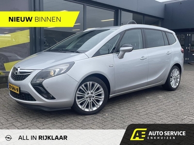 Opel Zafira Tourer 1.6 Blitz 7p. RIJKLAAR incl. Service en garantie | 200 PK! | Leer | 7 zits | Stoel en stuurverwarming | Camera | Trekhaak