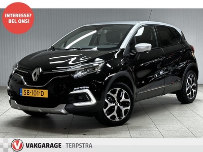 Renault Captur 0.9 TCe Intens/ Trekhaak!/ LED Dagrijverl.+Koplampen/ Camera!/ Dode-Hoek Det./ Apple+Android/ 17''LMV/ Clima/ Navi/ Cruise/ Bluetooth/ Armsteun/ Isofix/ PDC V+A.