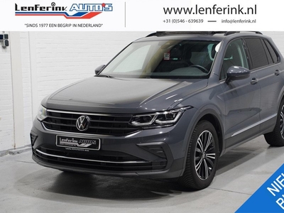 Volkswagen Tiguan 2.0 TDI 150 pk Aut. Grijs Kenteken 2-Zits Navi Panoramadak, LED IQ Light Koplampen, Trekhaak Wegklapbaar