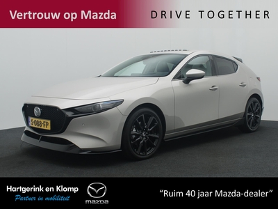 MAZDA 3 2.0 e-SkyActiv-X Luxury i-Activesense automaat met Sunroof en aero pack : dealer onderhouden