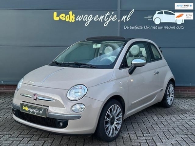 Fiat 500 C 1.2 Lounge Cabrio *cappuccino *16 inch *topstaat