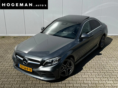 Mercedes-Benz C-Klasse C180 FACELIFT AMG PANORAMADAK LEDER STOELVERWARMING NAP NEDERLANDSE AUTO EERSTE EIGENAAR