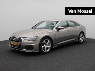 Audi A6 Limousine 45 TFSI 245 pk S edition | 2X S-LINE | VIRTUAL COCKPIT | HALF-LEDEREN BEKLEDING | NAVIGATIE | DODEHOEK DETECTIE | ADAPTIVE CRUISE CONTROL | PARKEERSENSOREN | MEMORY STOELEN | 19