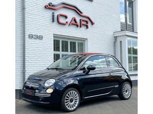 Fiat 500C 1.2 Lounge Wit stuur Airco Rood dak (bj 2012)