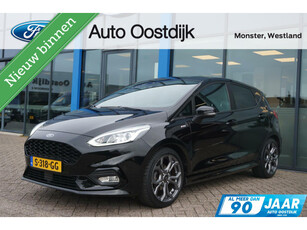 Ford Fiesta 1.0 EcoBoost ST-Line 100PK Winterpack Carplay-Navi Airco Parkeersensoren Privacy Glass 17''Inch Velgen *Sportief*