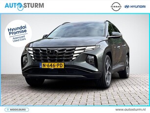 Hyundai Tucson 1.6 T-GDI PHEV Premium 4WD | Vol-Leder | Digitaal Instrumentenpaneel | Adapt. Cruise Control | Apple Carplay/Android Auto | Stoelverwarming | Dodehoek Detectie | 360° Camera | Rijklaarprijs!