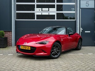 Mazda MX-5 1.5 SkyActiv-G 131 TS, Stoelverwarming, Leder, Navigatie, DA, Lane departure warning, Cruisecontrol, 16 inch LM-velgen