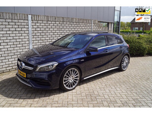 Mercedes-Benz A-klasse AMG 45 4MATIC Autom Leder/Alcantara Panodak Navi Camera Stoelverw Cruise 2x PDC Sfeerverl LMV 19 Inch ENZ.