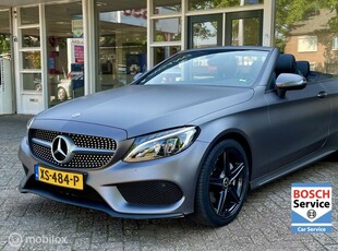 Mercedes C-klasse Cabrio 200 AMG-Line Led, Climat, Navi, Bluetooth, Camera, LM..