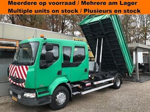 Renault Midlum 220 dCi Euro 3 Dubbel Cabine 6-Pers Kipper