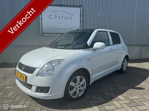 Suzuki Swift VERKOCHT 1.3 Exclusive 12-2010 / Climate Airco / Navigatie / Bluetooth / Keyless / Wit Metallic / NAP