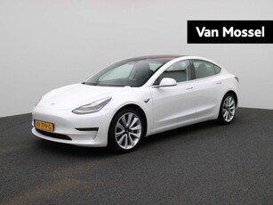 Tesla Model 3 Long Range 75 kWh | Leder | Navigatie | Panorama dak | Stoelverwarming | Dodehoekdetectie | Led-koplampen | 360 Camera | DAB |