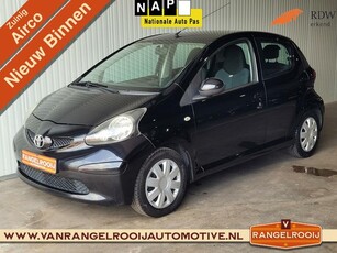 Toyota Aygo 1.0-12V +, zwart, 5-deurs, airco, cv, el. ramen