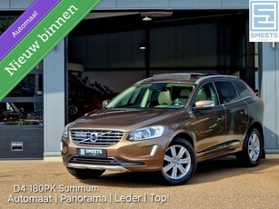 Volvo XC60 2.0 D4 FWD Summum Luxury Automaat 180PK | Leer | Pano