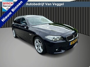 BMW 5 Serie Touring 525d m pakket leer, trekhaak, navi, pano