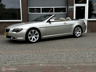 BMW 6-serie 645Ci CABRIO AUT LEDER/ECC-AIRCO/CRUISE/NAVI/PDC