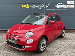 Fiat 500 C 1.2 Lounge Cabrio *groot navi *cruise *VERKOCHT*